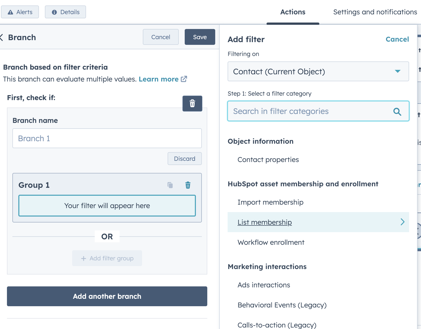 Solved HubSpot Community Incorporate list membership into workflow