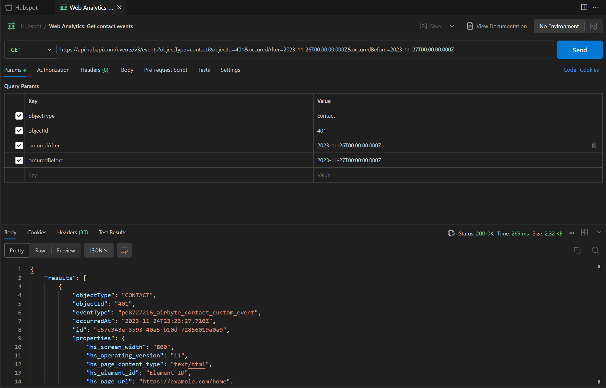 HubSpot Community  Analytics API occuredAfter and occuredBefore