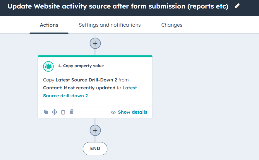 HubSpot Community Display latest source drilldown 2 as a name rather