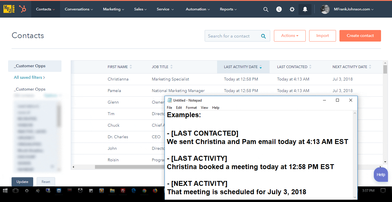 Solved HubSpot Community Updating 'Last Contacted' when forwarding