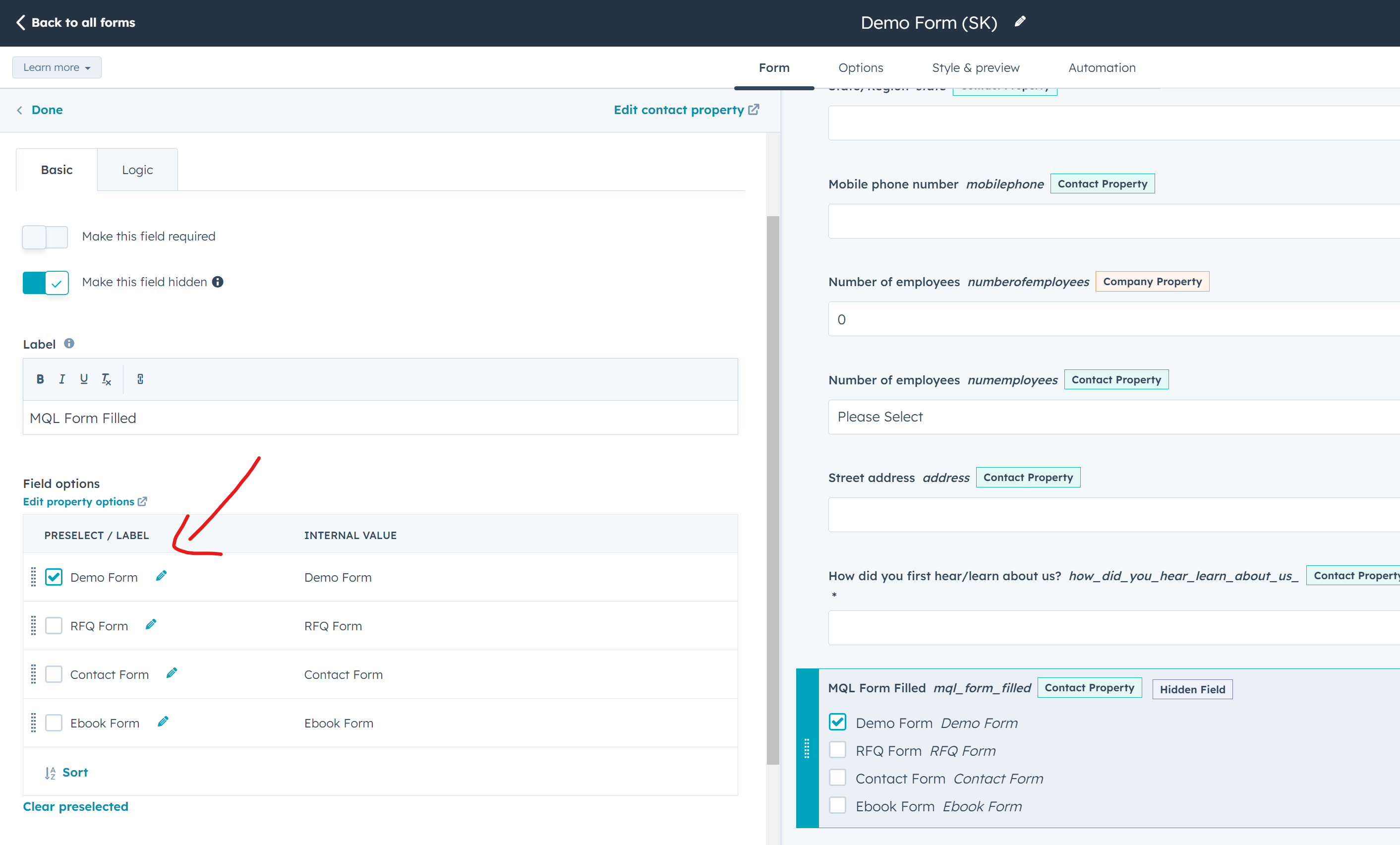 Solved HubSpot Community Can you prefill a form without using a