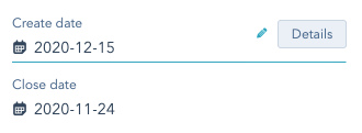 Example Create Date > Close Date