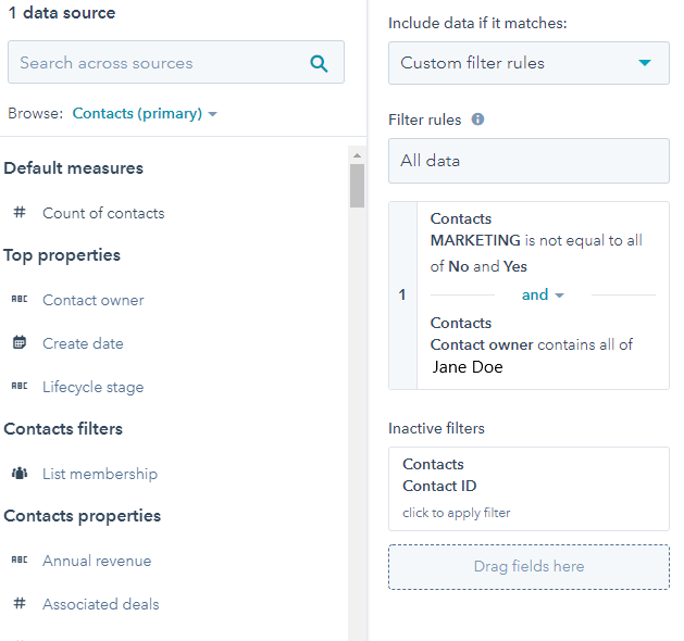 Solved HubSpot Community Report Filter not limiting data HubSpot
