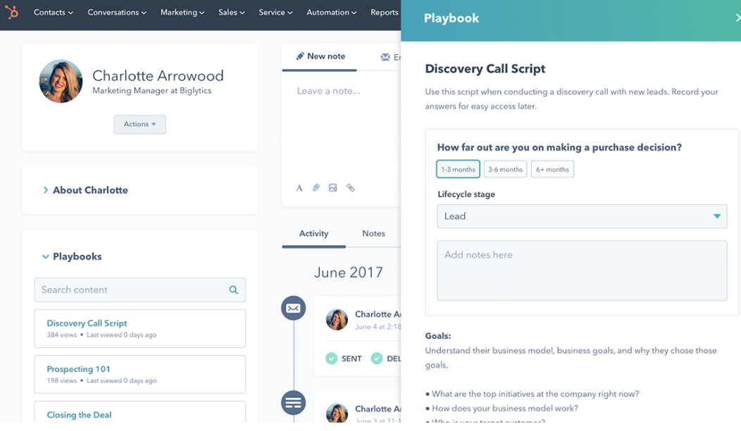 HubSpot Community Playbooks and call transcription & coaching now available in Sales & Service