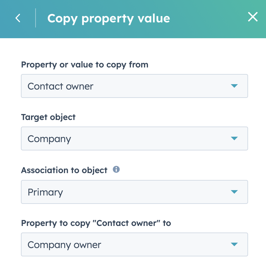 Solved HubSpot Community How to copy Company Owner to Contact Owner
