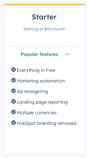 HubSpot branding removed