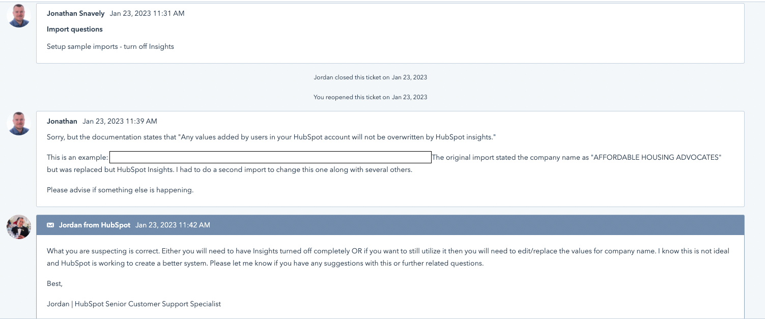 Solved HubSpot Community Company Information from Import .xlsx/.csv