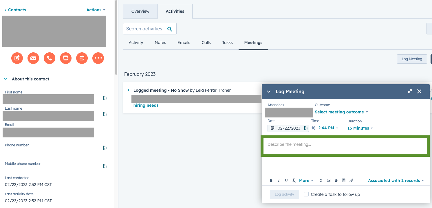 Solved HubSpot Community Can prospects see the description of a