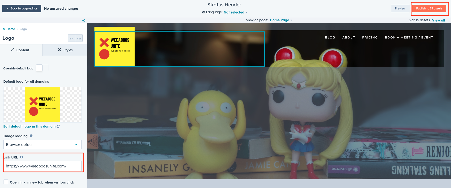 Solved HubSpot Community Change Link for Logo in the Global Header