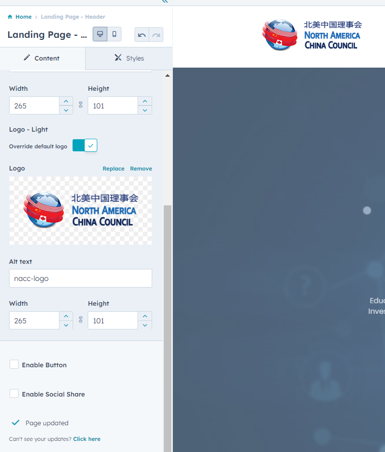 Solved HubSpot Community Change Link for Logo in the Global Header