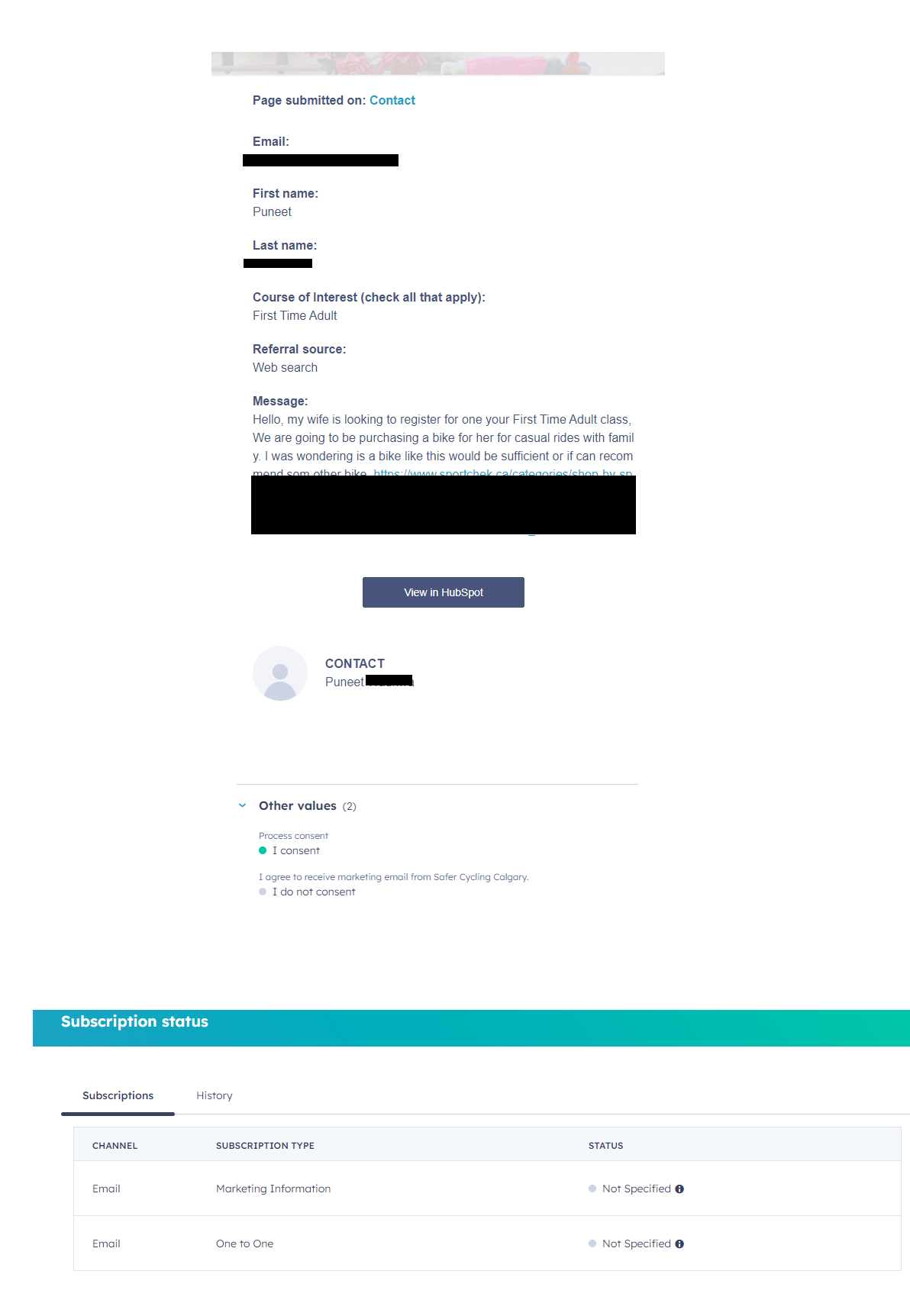 Solved HubSpot Community Mark unsubscribe if NOT consent to