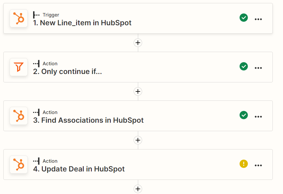 Solved HubSpot Community Workflow Line items values to Deal value