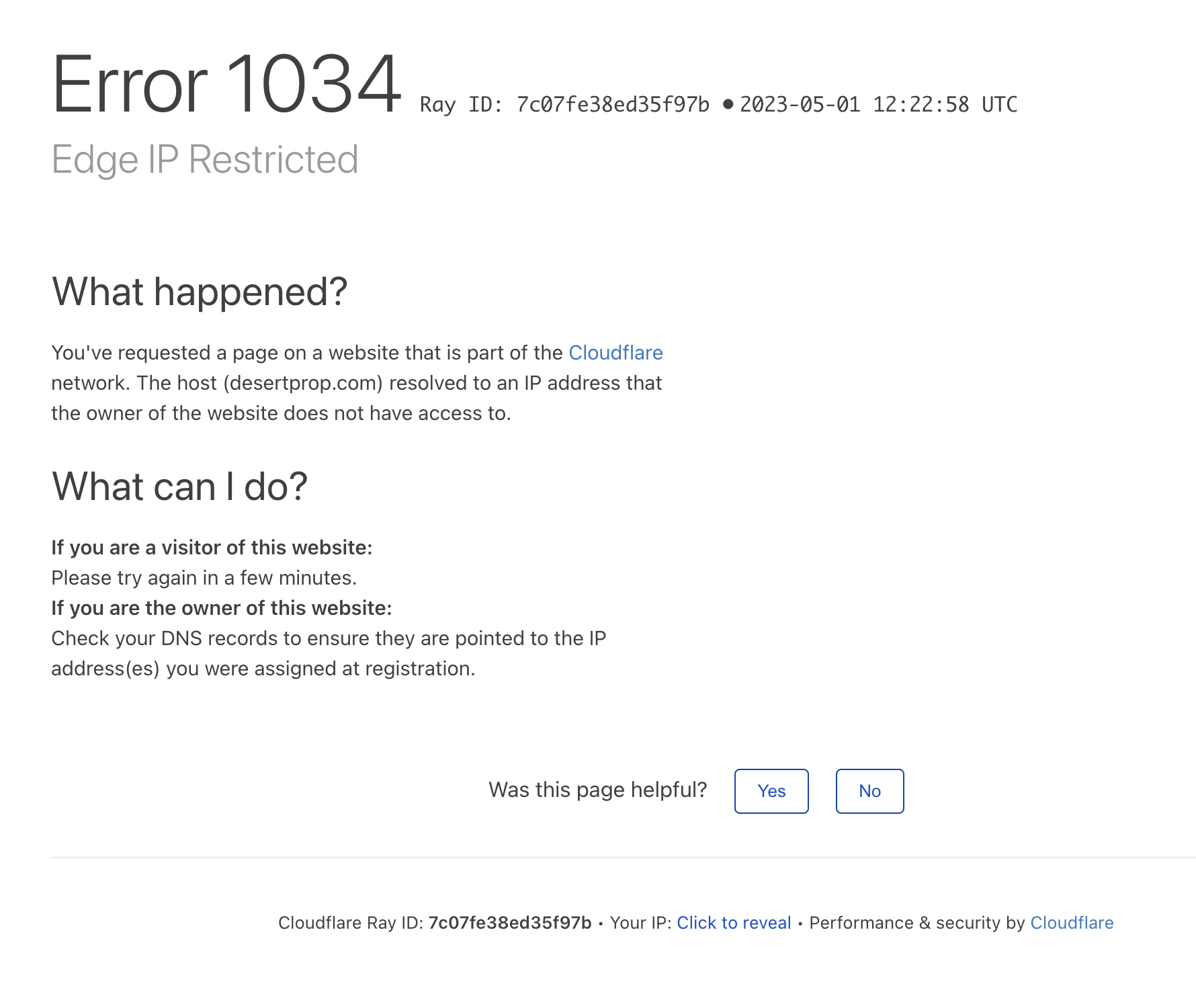HubSpot Community Cloudflare Error 1034 after set up domain HubSpot