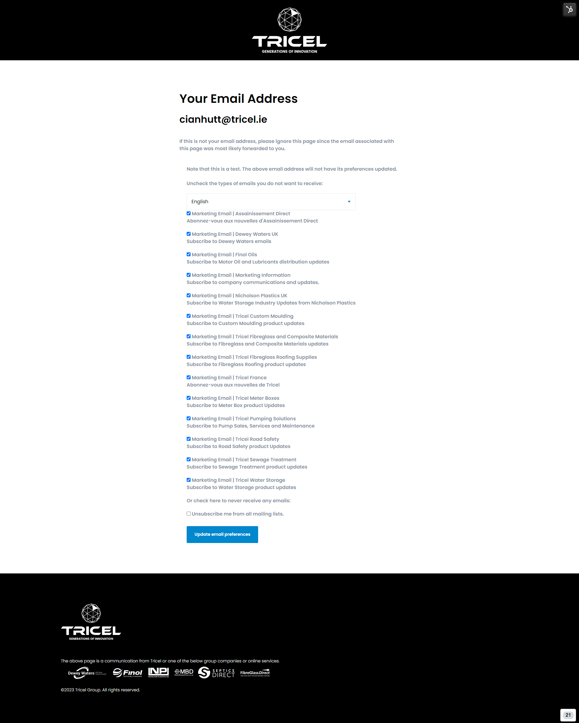 Solved HubSpot Community Unsubscribe from specific subscription type