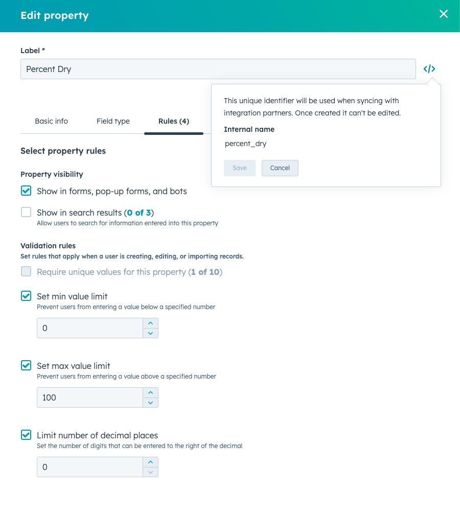 HubSpot Community API get schema with validation rules HubSpot