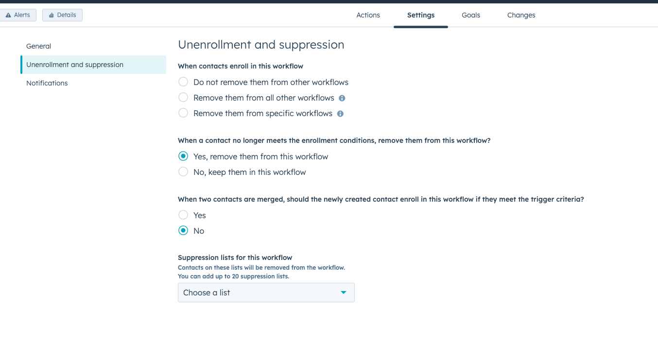Solved HubSpot Community Manage unenrollment WF not working