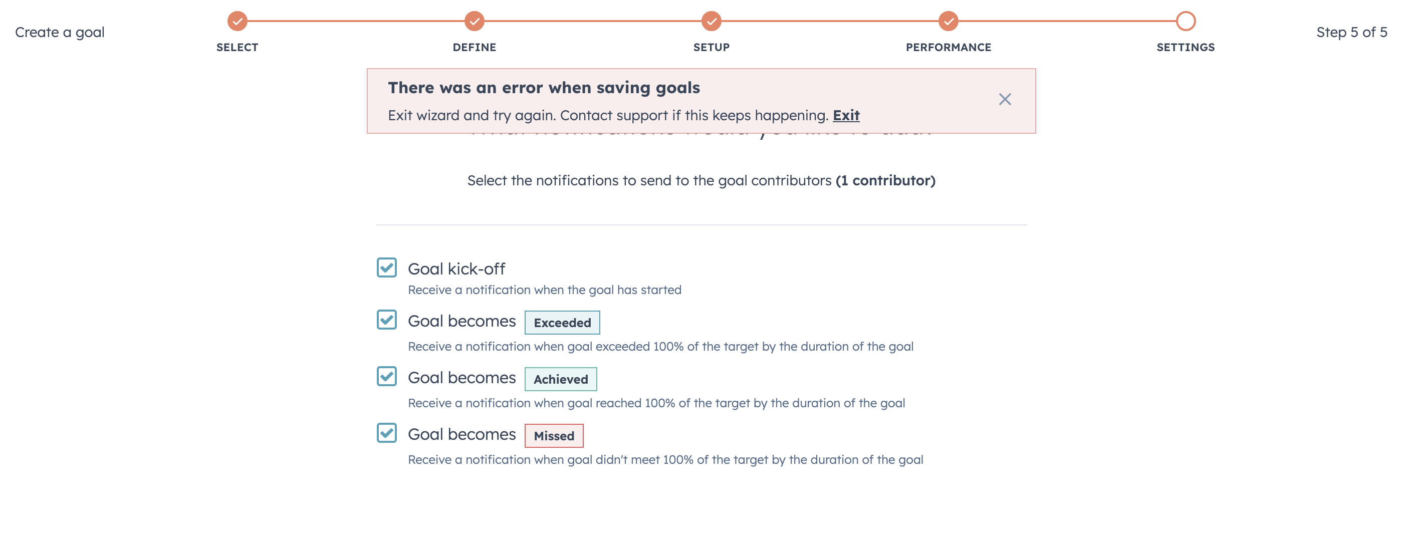 HubSpot Community Goal Setting Error HubSpot Community