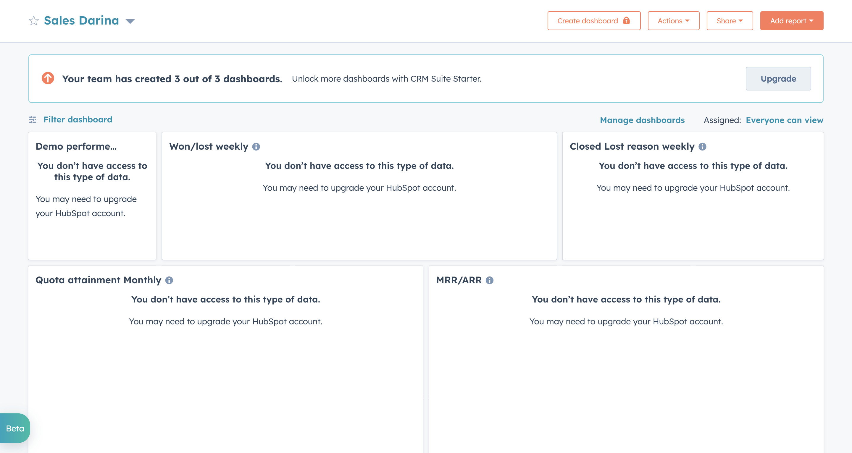 HubSpot Community Can't access the data on reports HubSpot Community