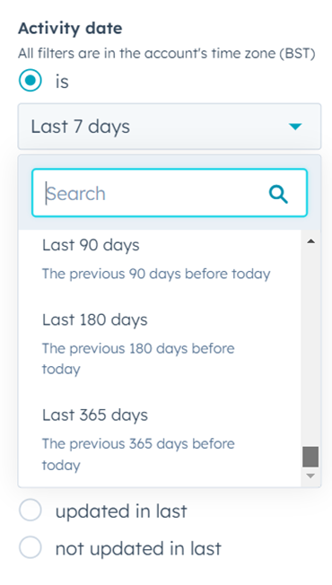 HubSpot Community Rolling Date Range 180 HubSpot Community