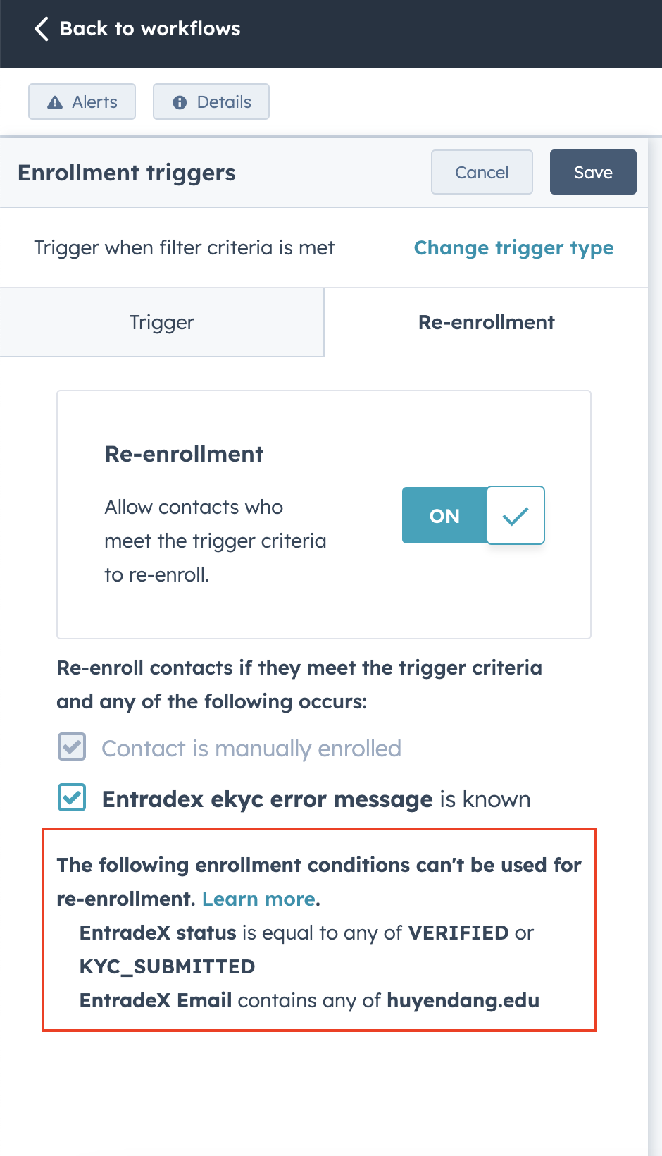 HubSpot Community How does reenrollment trigger actually work