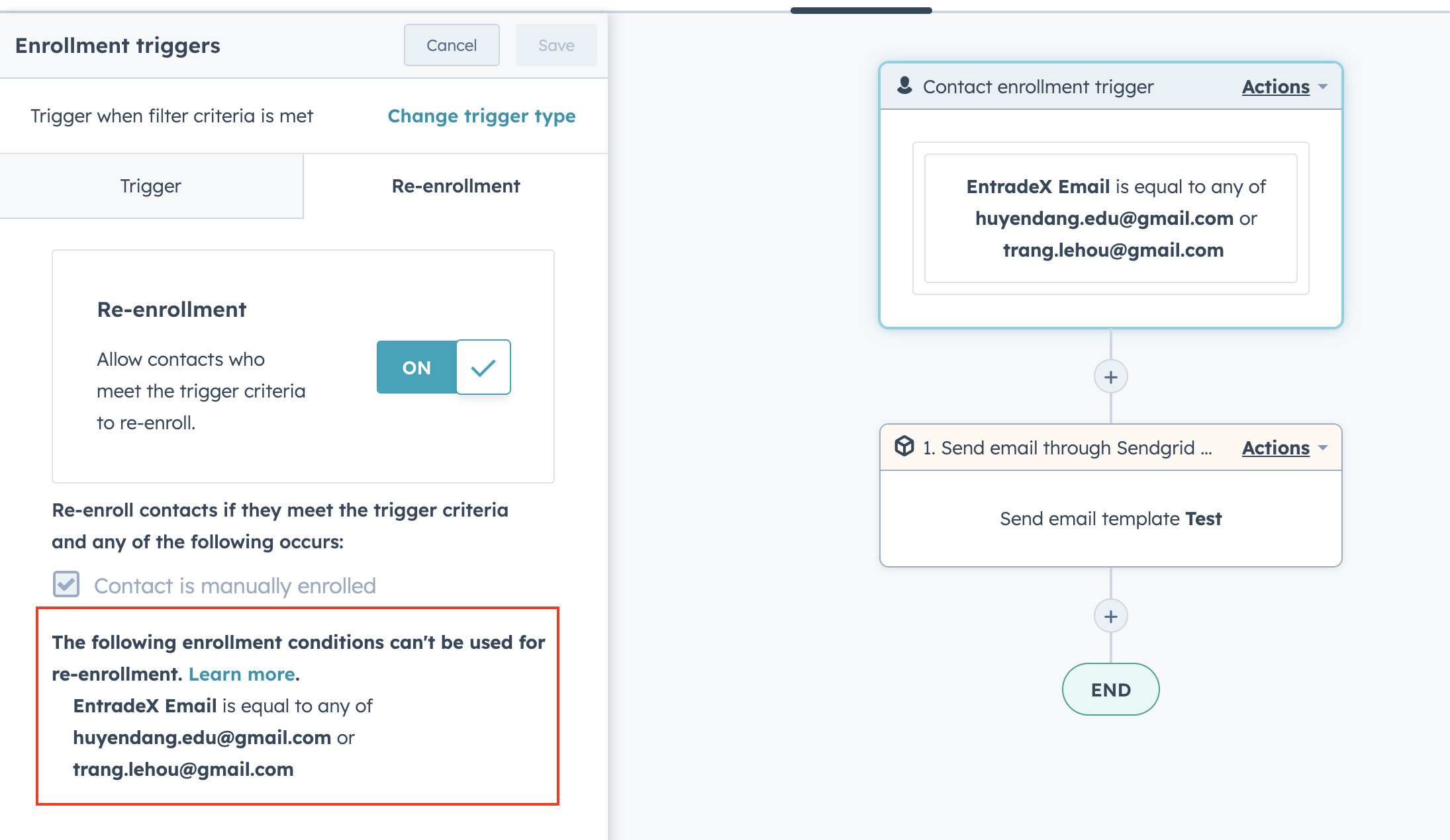 HubSpot Community How does reenrollment trigger actually work