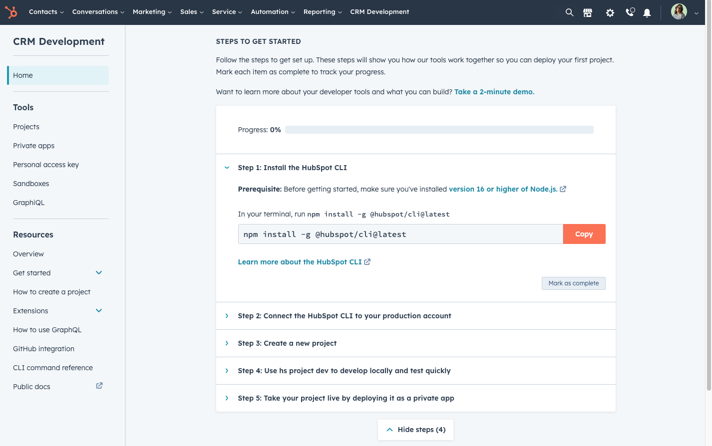 HubSpot Community Update for CRM Development Tools React Tech Stack