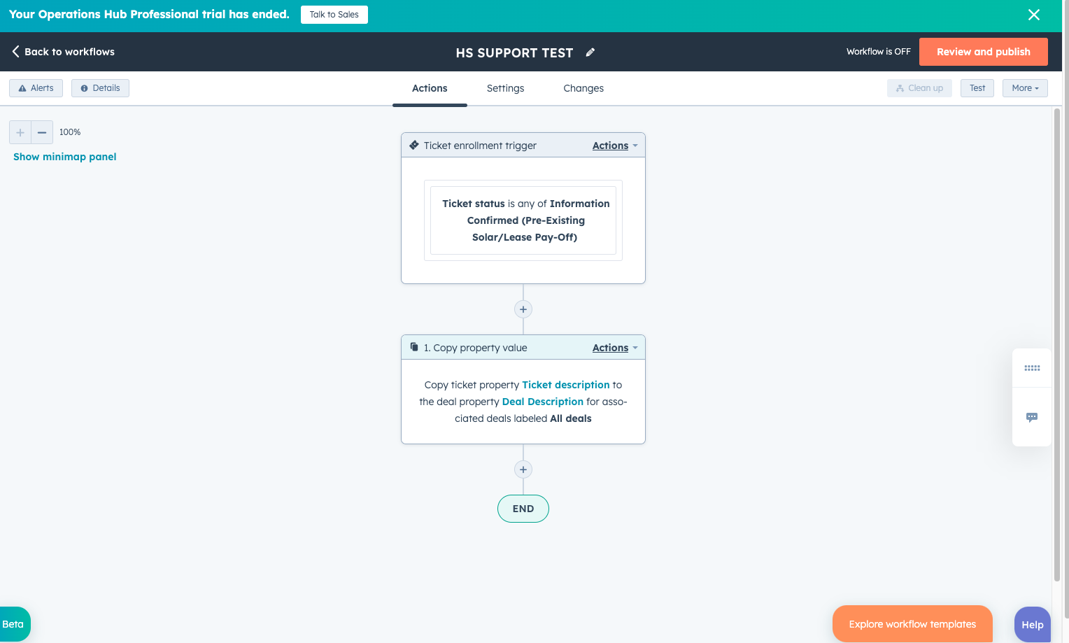 HubSpot Community Transfer ticket properties to Deal properties