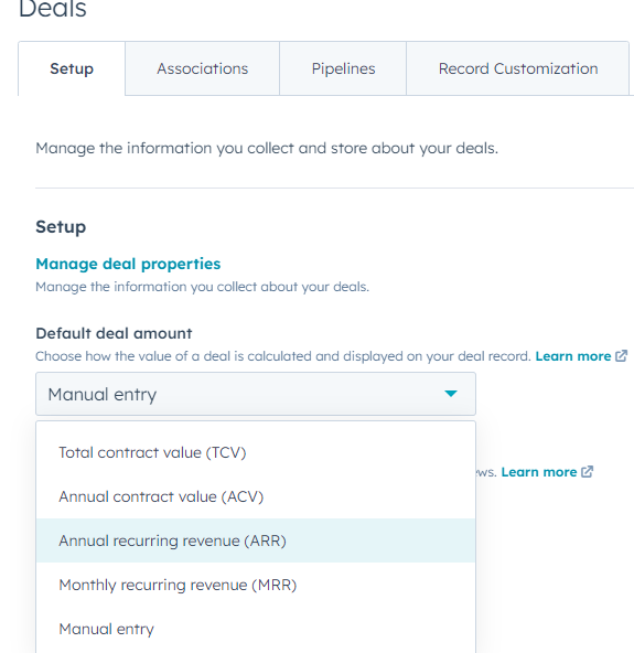 HubSpot Community Total Value of Deals amount on Company Field